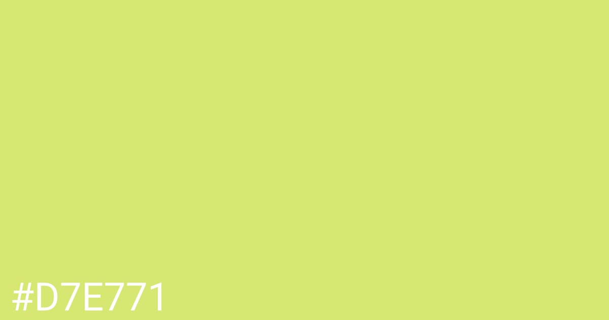 Hex color #d7e771 graphic