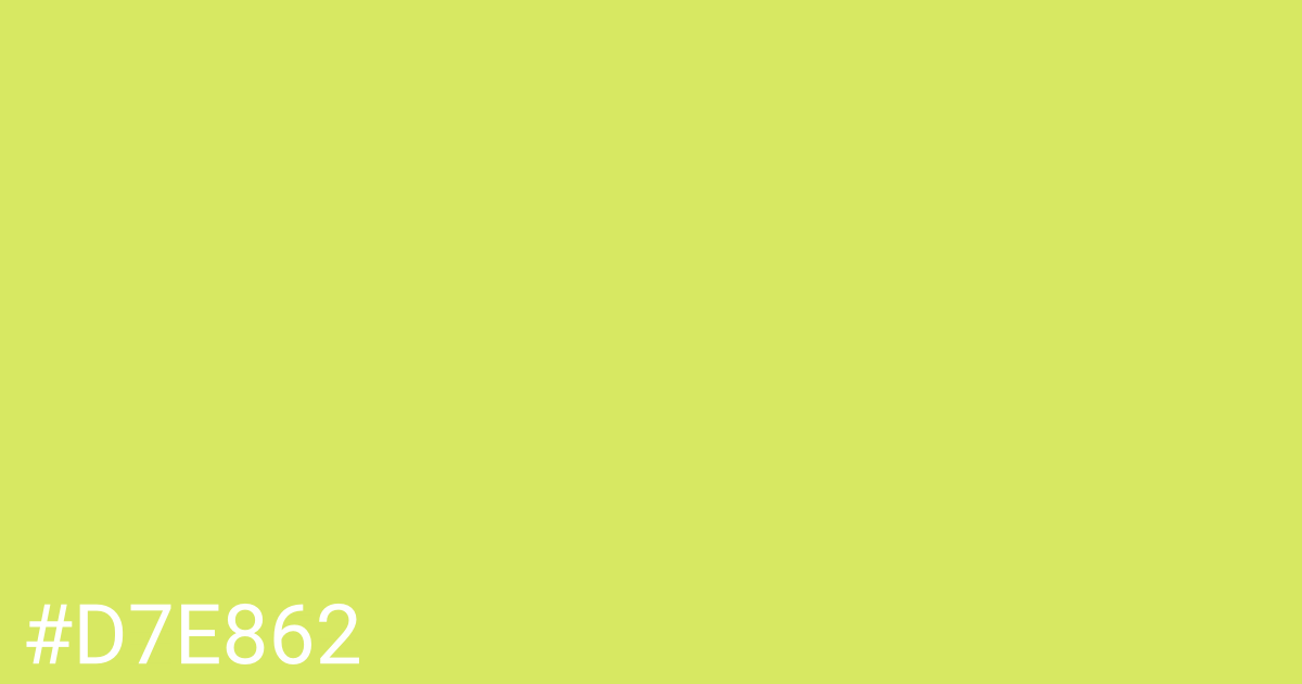 Hex color #d7e862 graphic