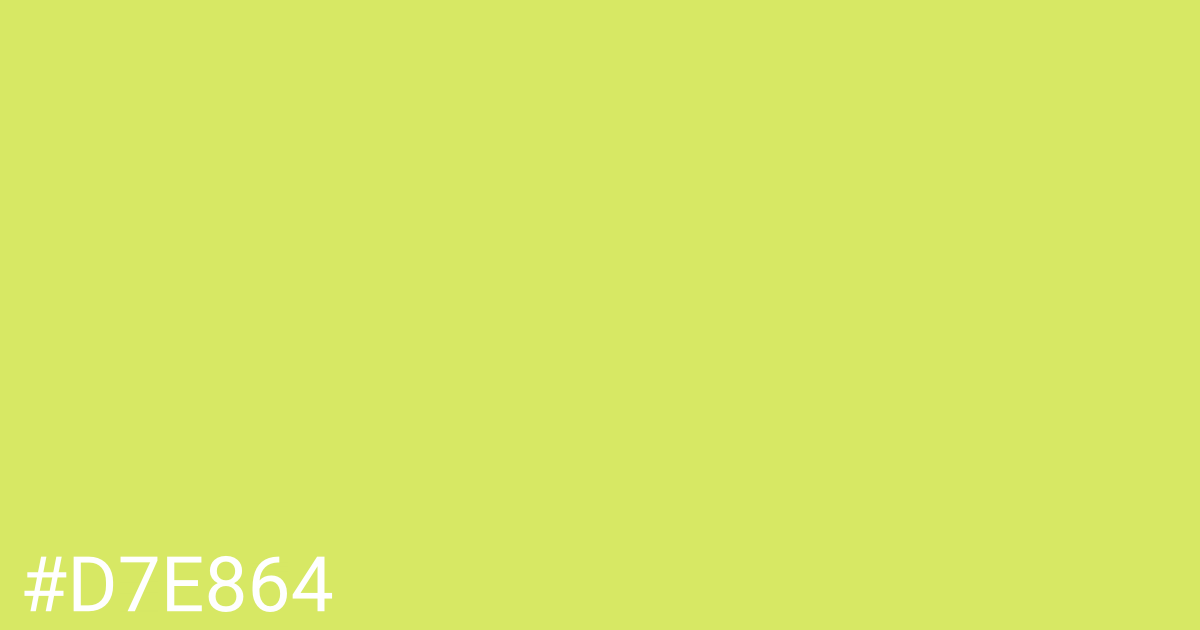 Hex color #d7e864 graphic