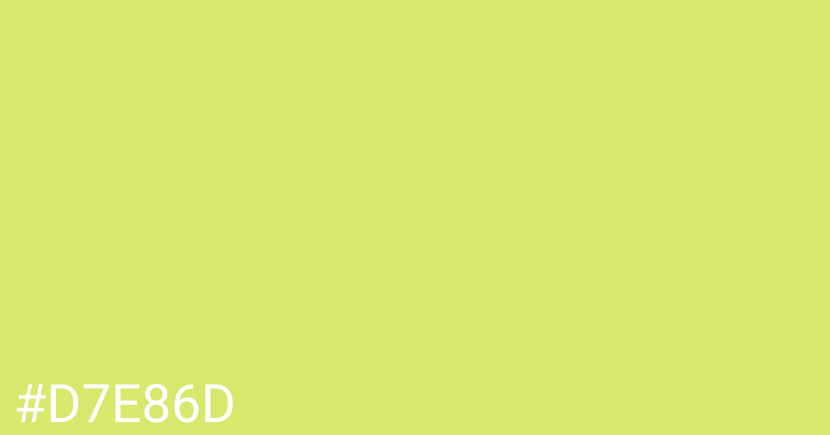 Hex color #d7e86d graphic