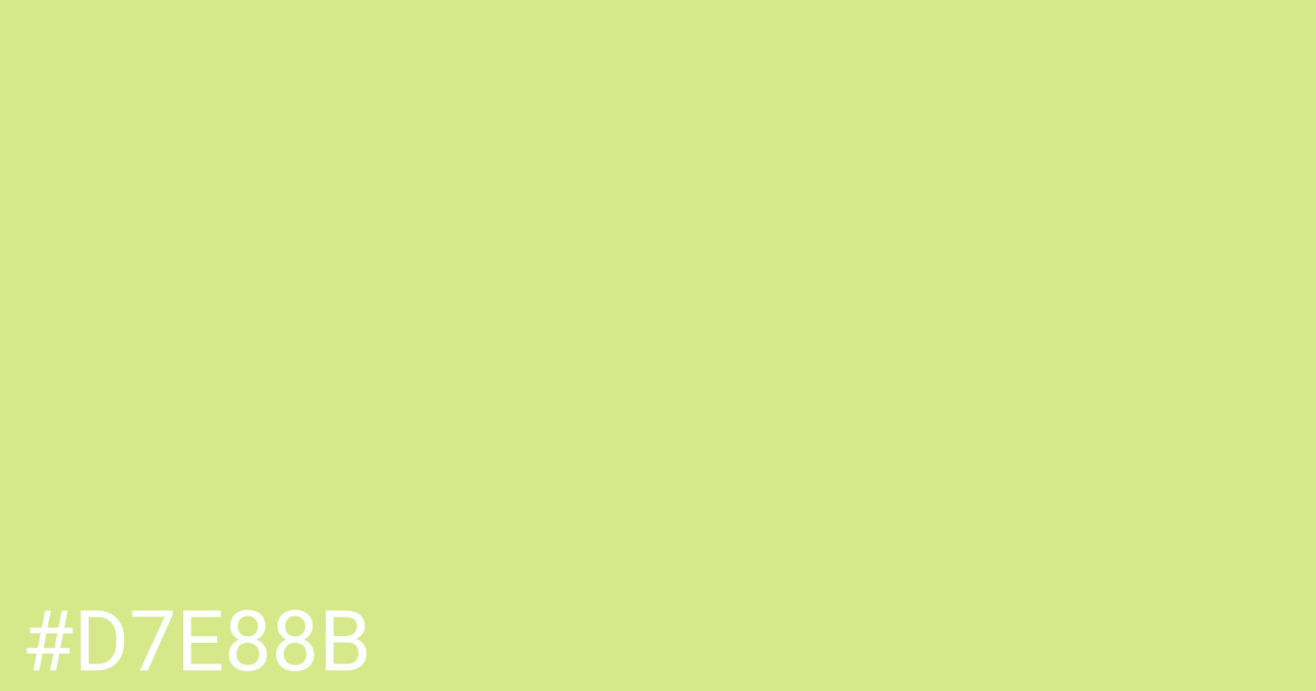 Hex color #d7e88b graphic