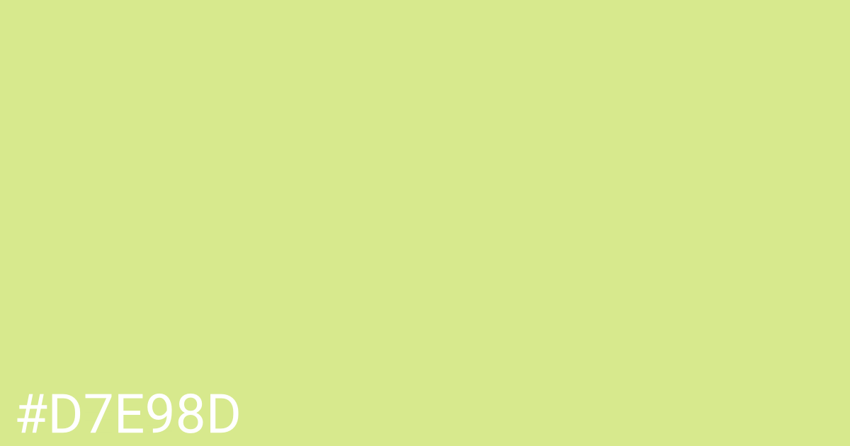 Hex color #d7e98d graphic