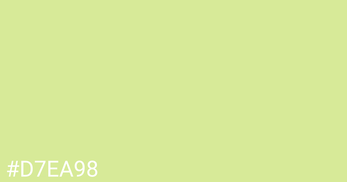 Hex color #d7ea98 graphic