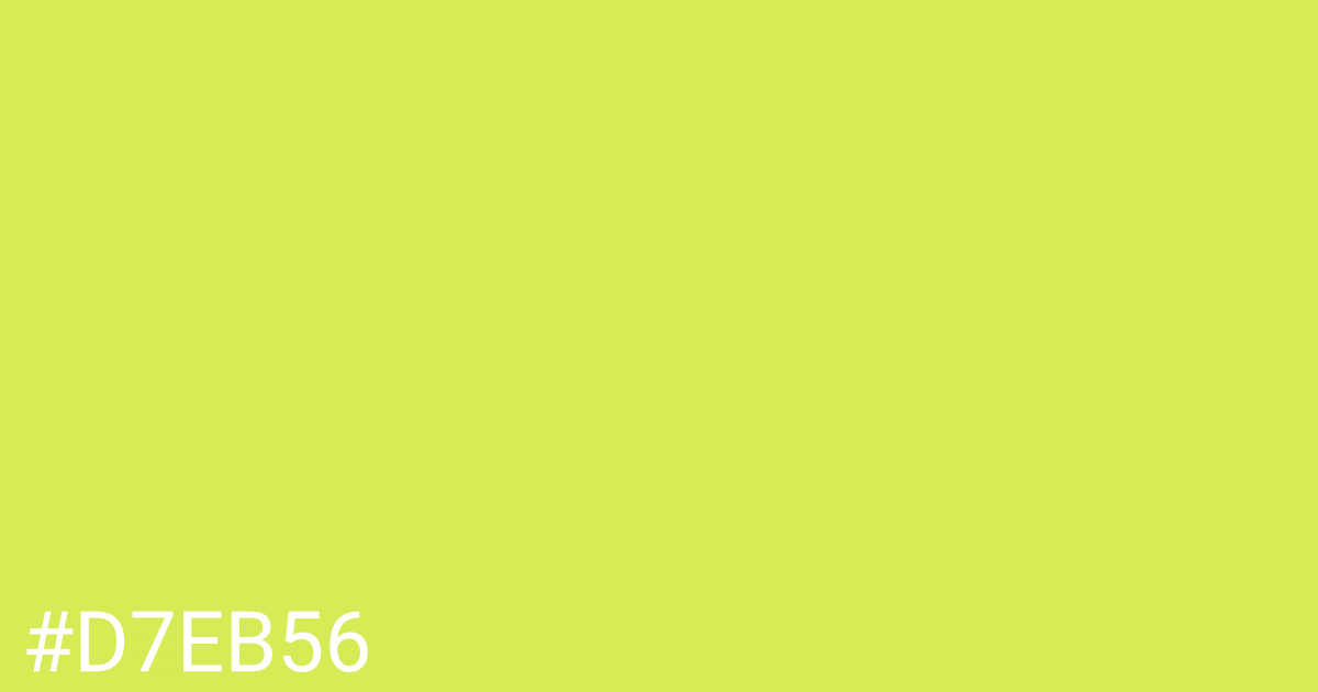 Hex color #d7eb56 graphic