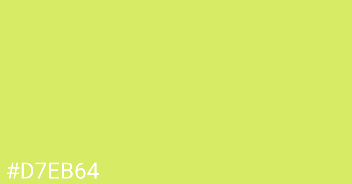 Hex color #d7eb64 graphic