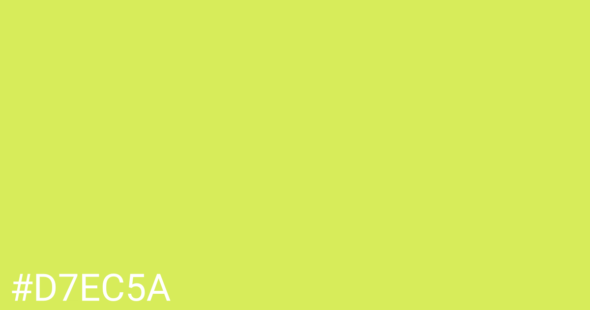 Hex color #d7ec5a graphic