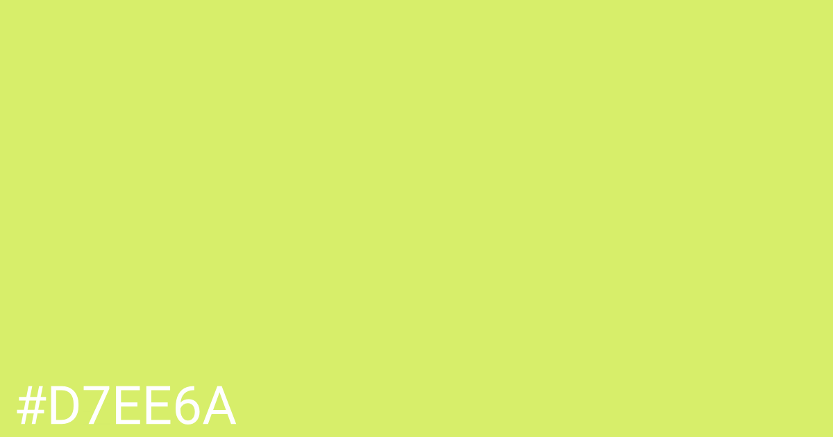 Hex color #d7ee6a graphic