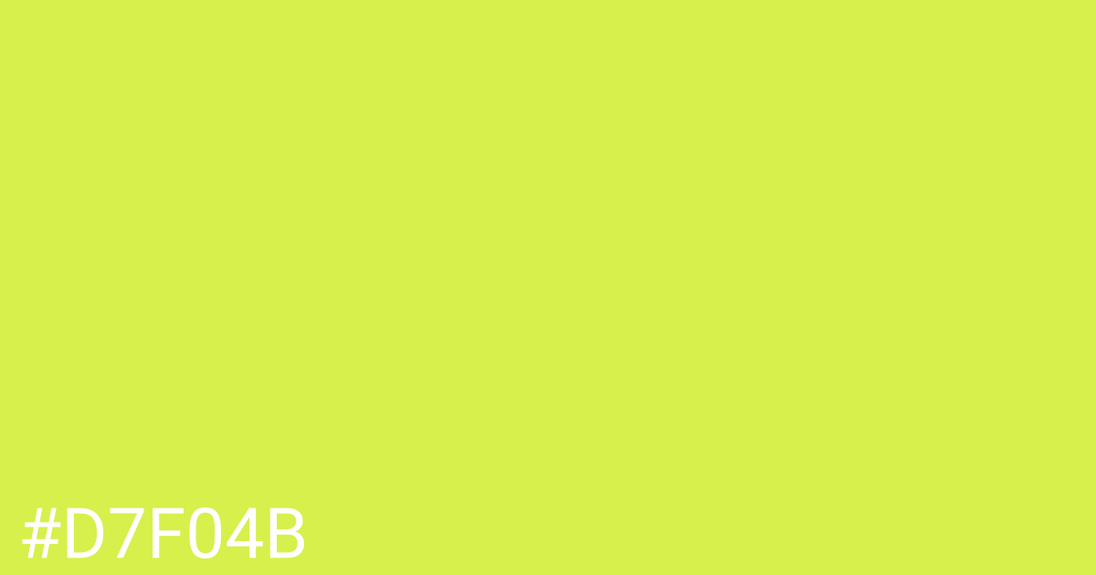 Hex color #d7f04b graphic