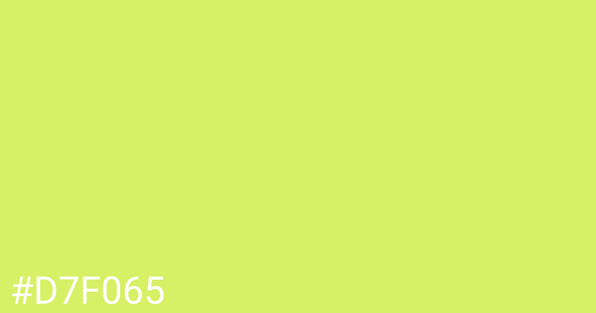 Hex color #d7f065 graphic