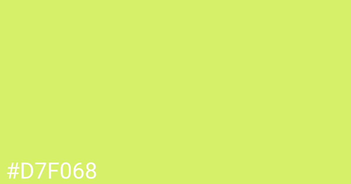 Hex color #d7f068 graphic