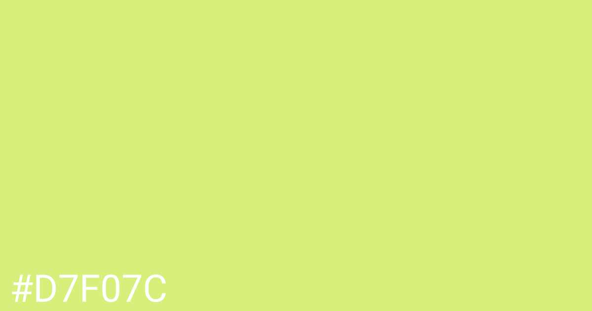 Hex color #d7f07c graphic