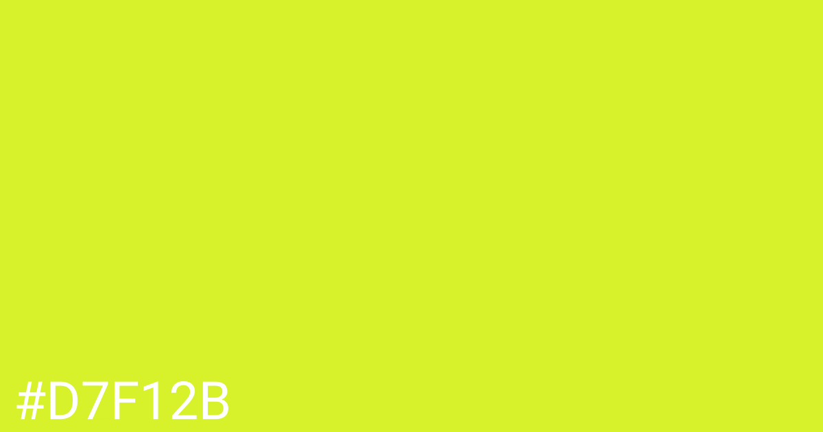 Hex color #d7f12b graphic