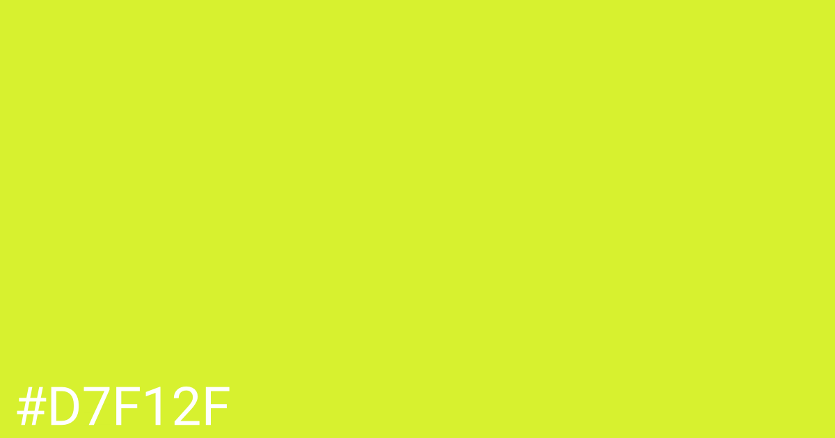 Hex color #d7f12f graphic