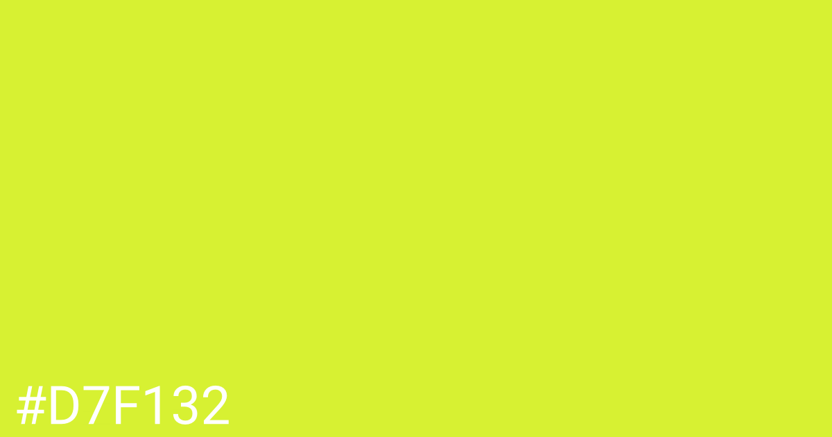 Hex color #d7f132 graphic