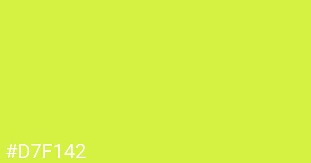 Hex color #d7f142 graphic