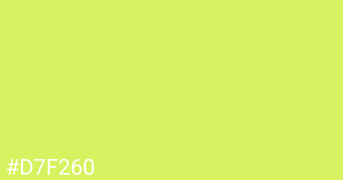 Hex color #d7f260 graphic