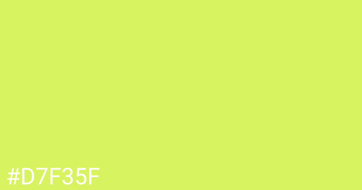 Hex color #d7f35f graphic
