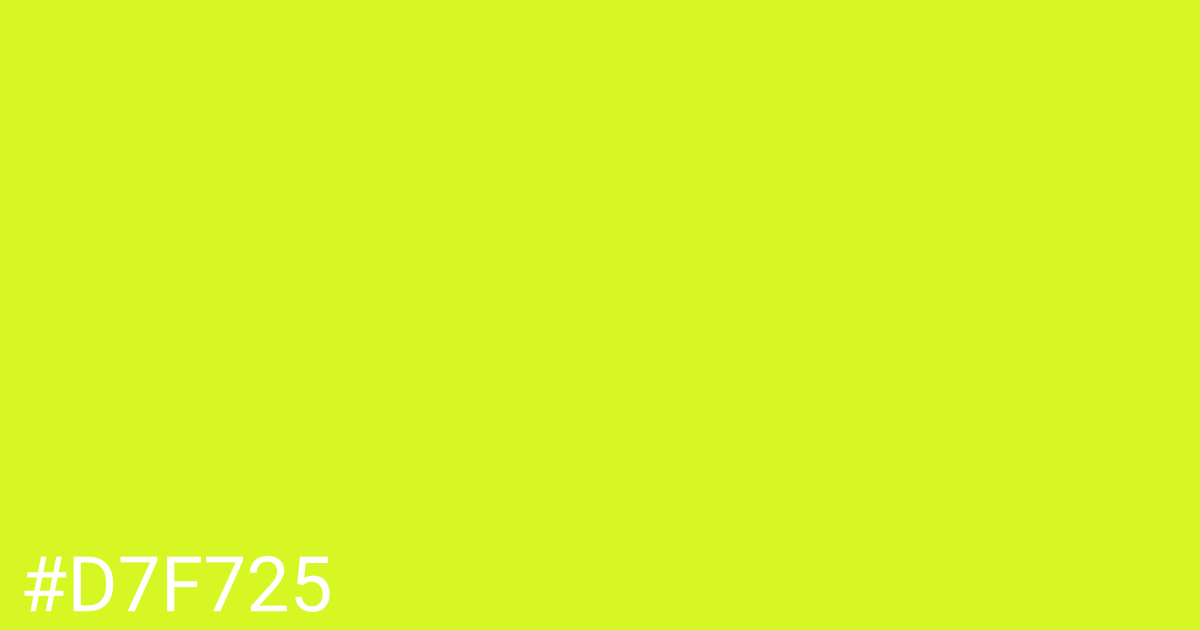 Hex color #d7f725 graphic