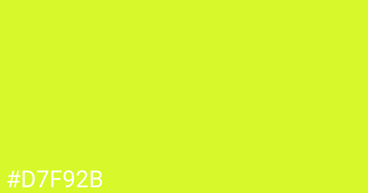 Hex color #d7f92b graphic