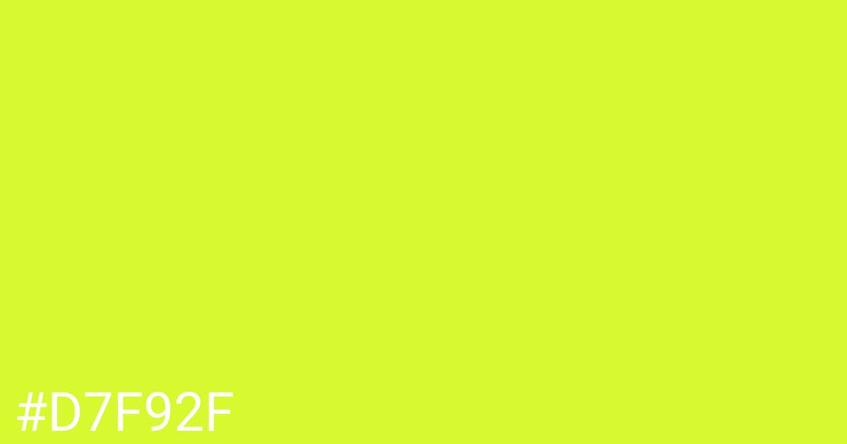 Hex color #d7f92f graphic