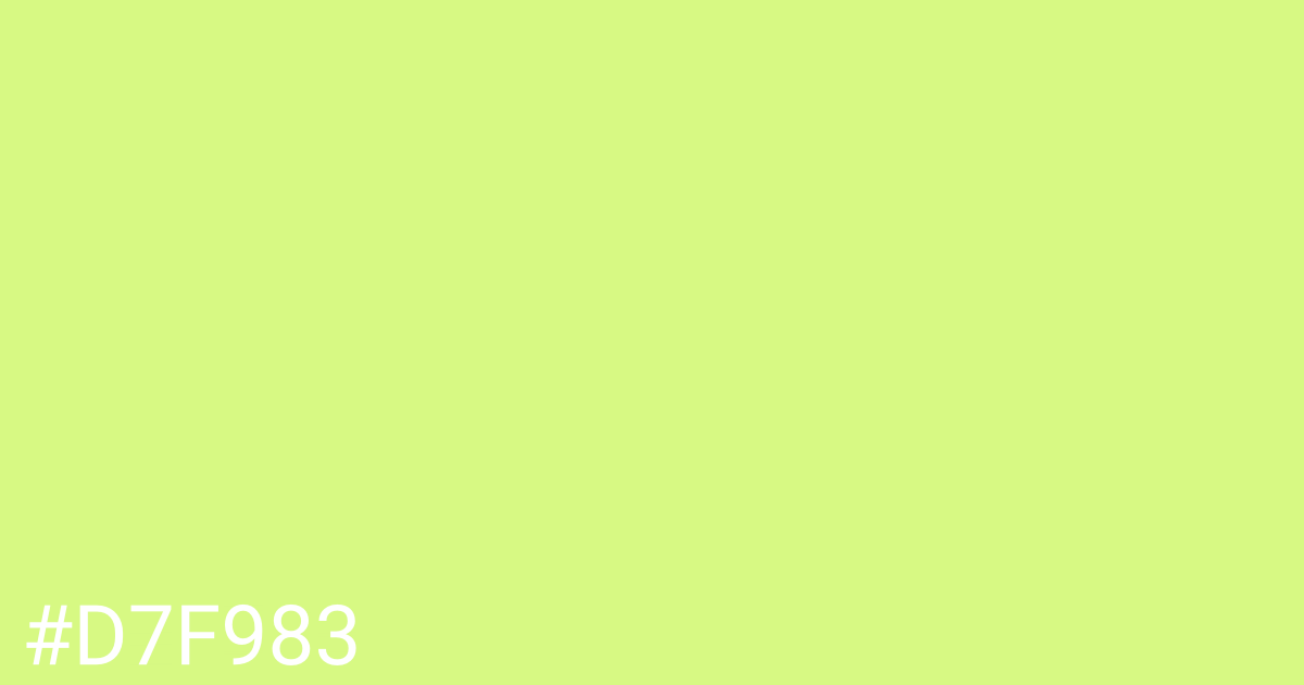 Hex color #d7f983 graphic