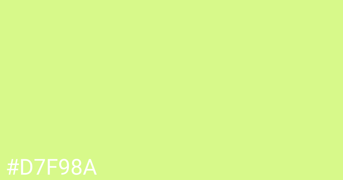 Hex color #d7f98a graphic