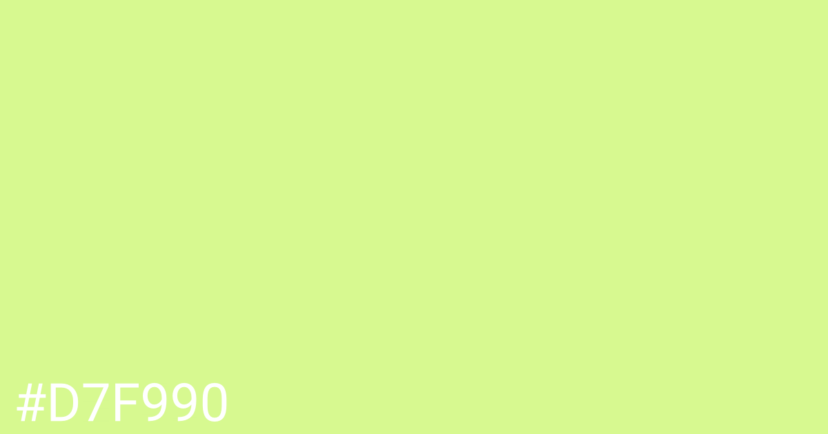 Hex color #d7f990 graphic