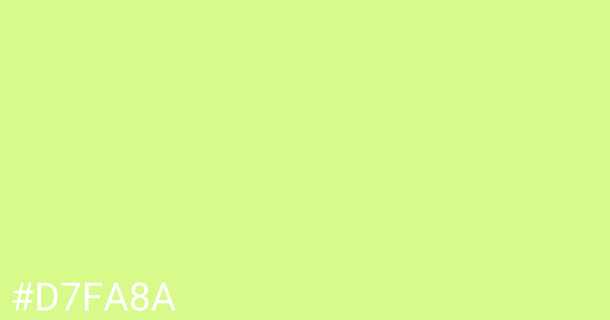 Hex color #d7fa8a graphic