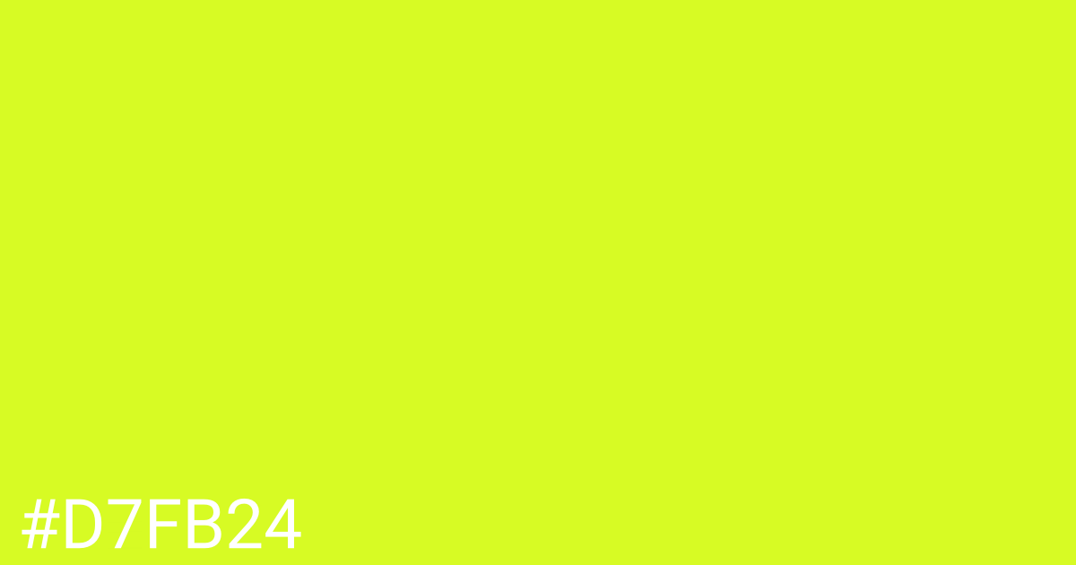 Hex color #d7fb24 graphic