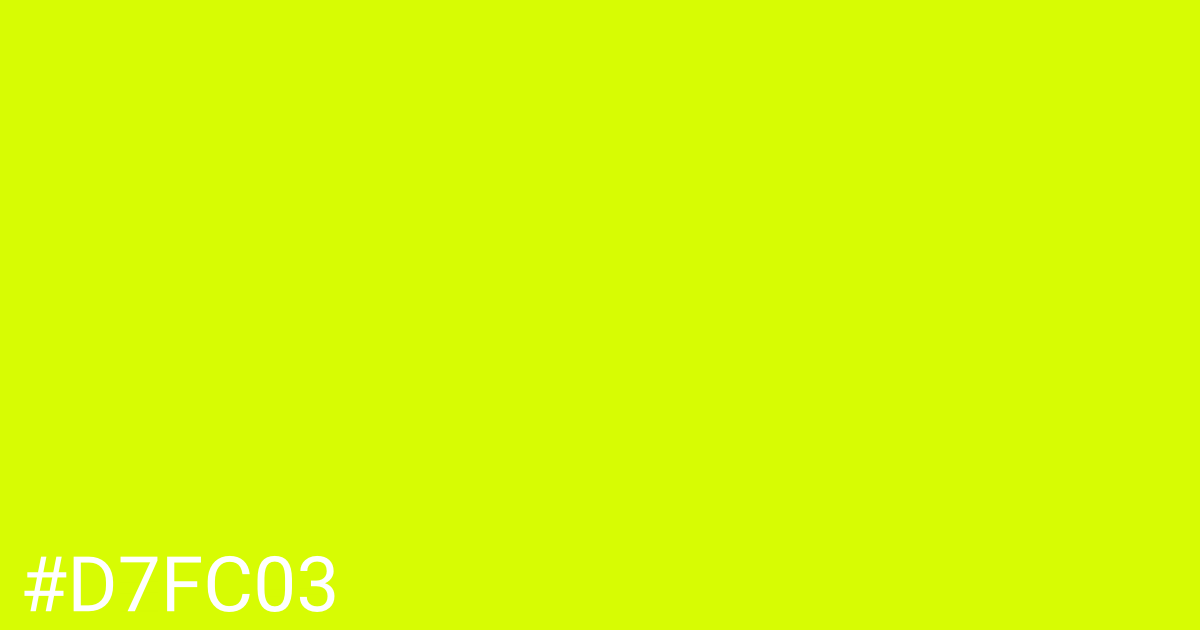 Hex color #d7fc03 graphic