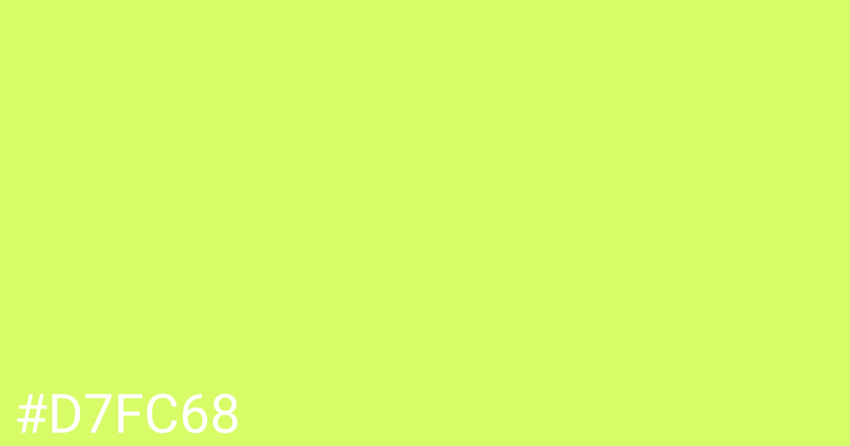 Hex color #d7fc68 graphic