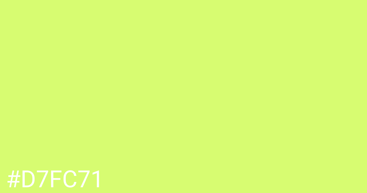 Hex color #d7fc71 graphic