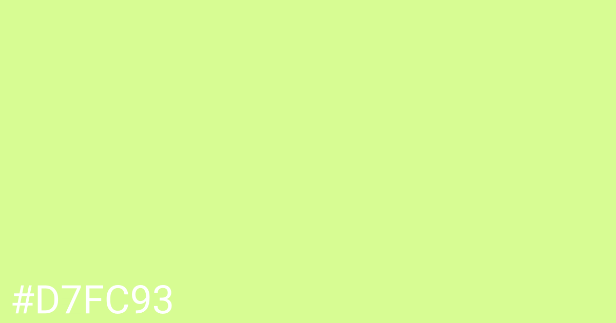 Hex color #d7fc93 graphic