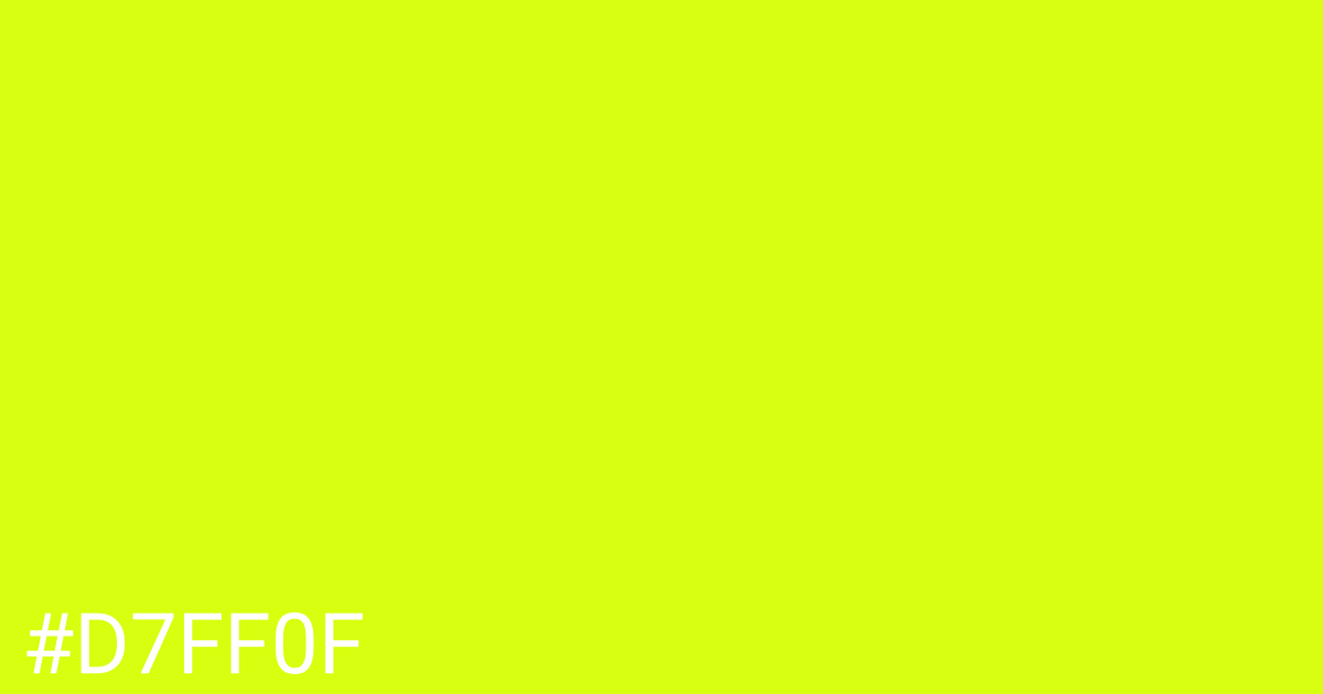 Hex color #d7ff0f graphic