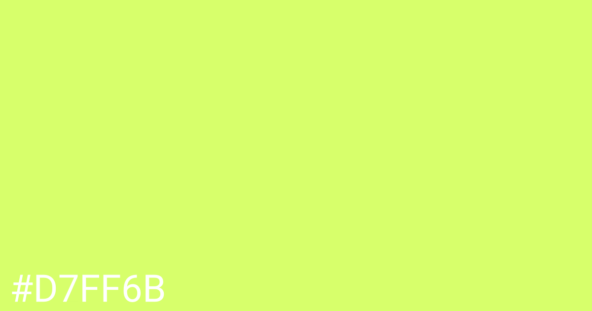 Hex color #d7ff6b graphic