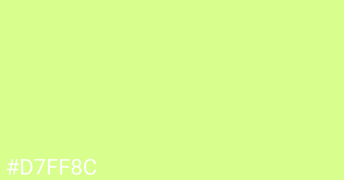 Hex color #d7ff8c graphic