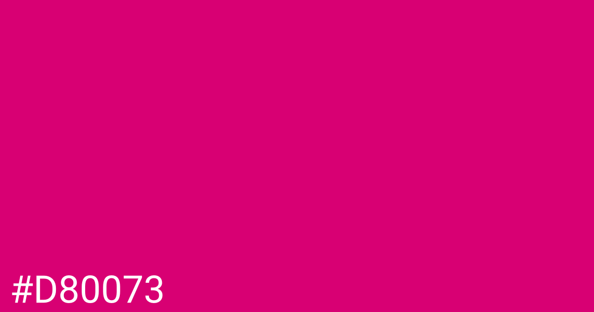Hex color #d80073 graphic