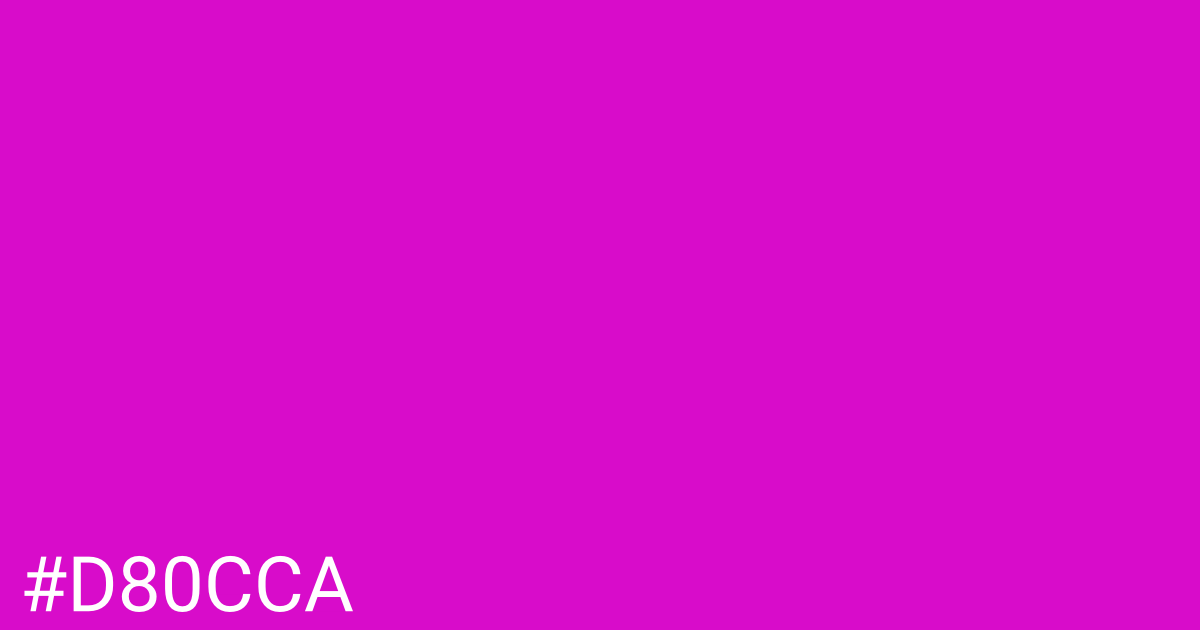 Hex color #d80cca graphic