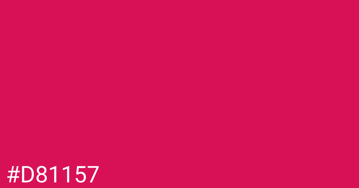 Hex color #d81157 graphic