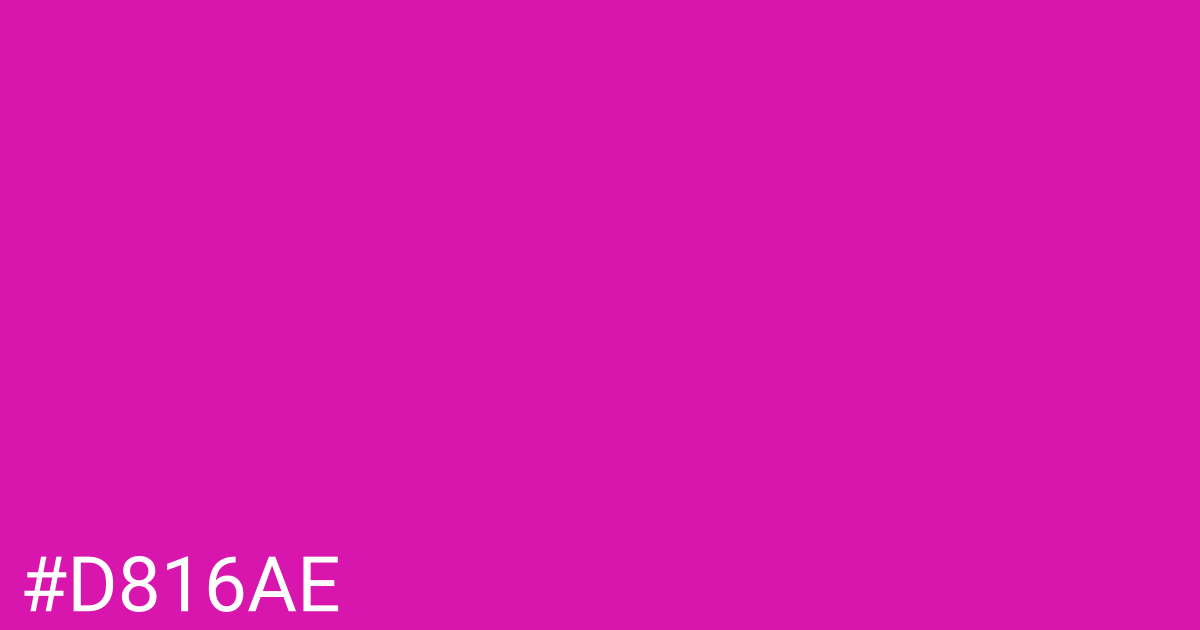 Hex color #d816ae graphic