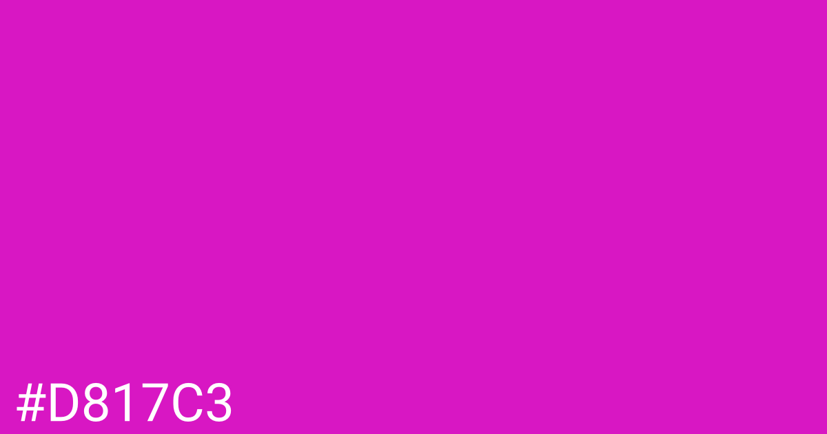Hex color #d817c3 graphic