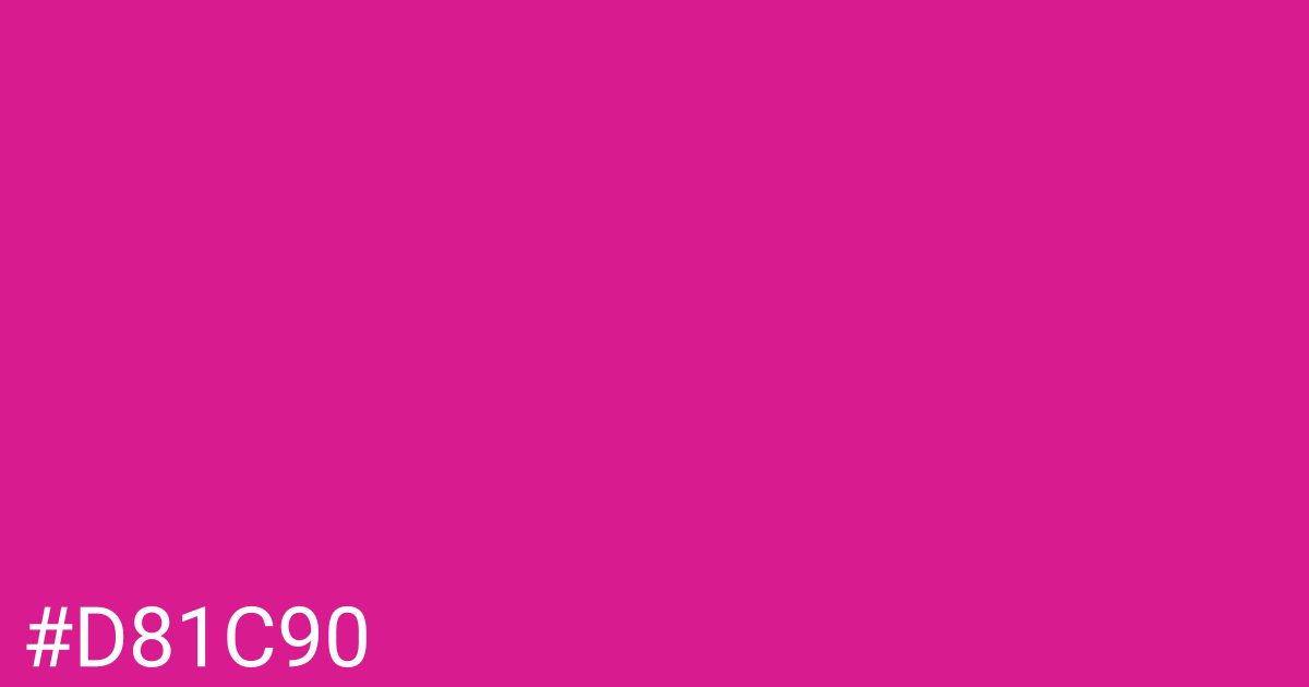 Hex color #d81c90 graphic