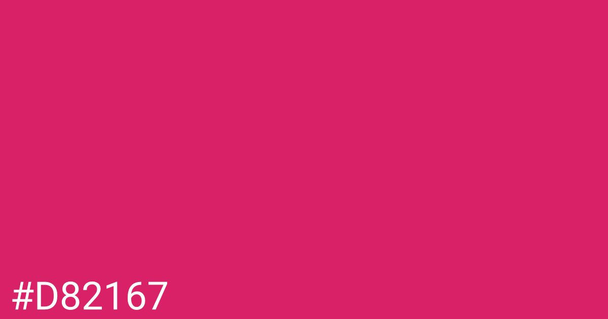 Hex color #d82167 graphic