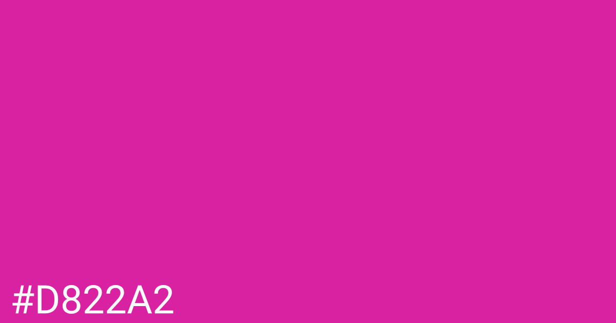Hex color #d822a2 graphic