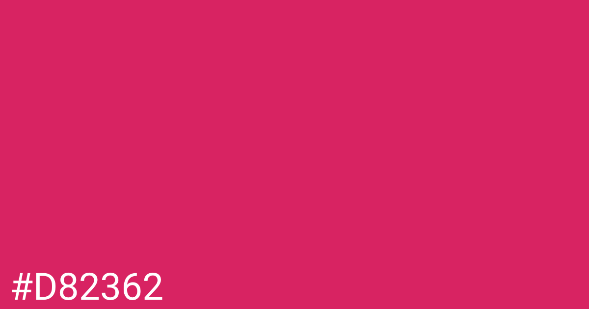 Hex color #d82362 graphic