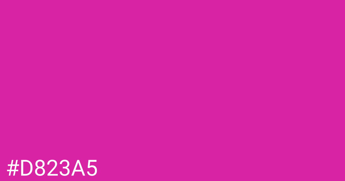Hex color #d823a5 graphic