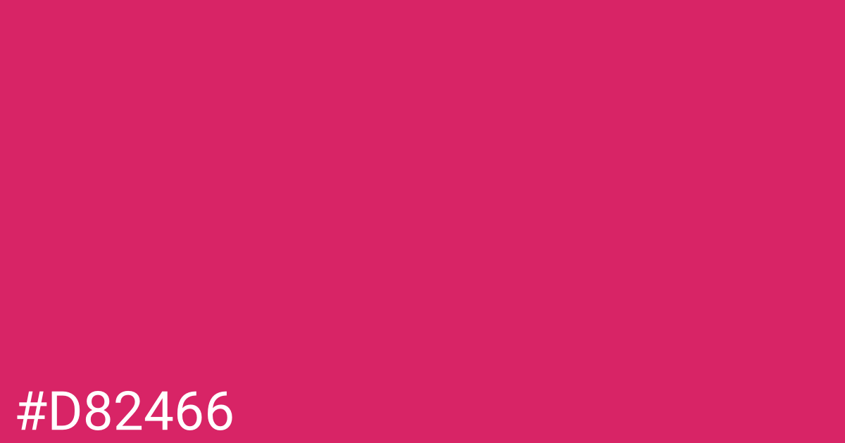 Hex color #d82466 graphic