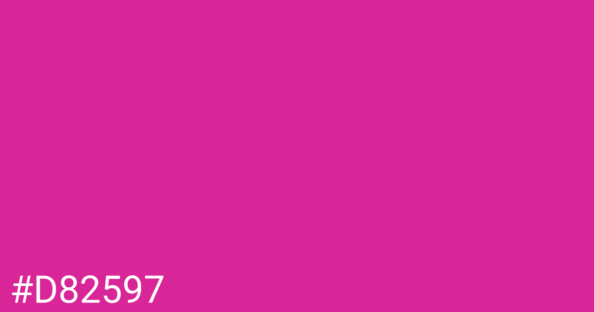 Hex color #d82597 graphic
