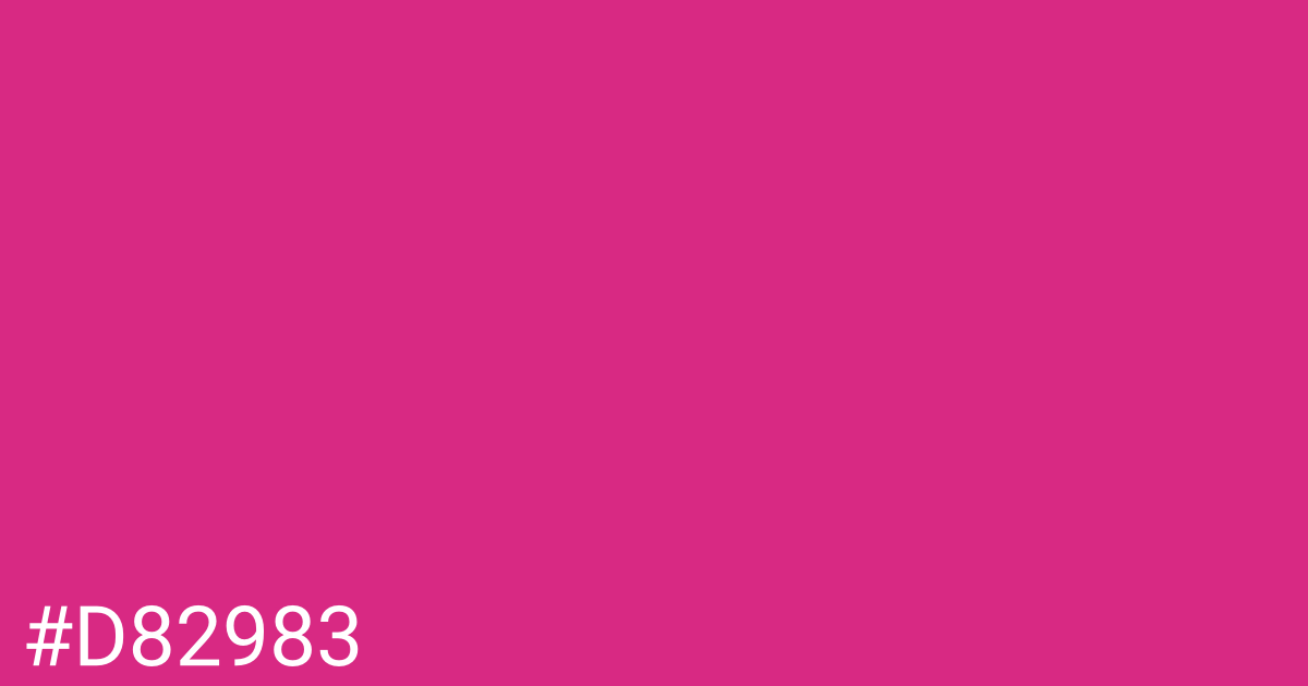 Hex color #d82983 graphic