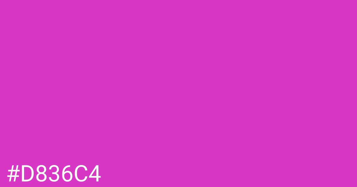 Hex color #d836c4 graphic